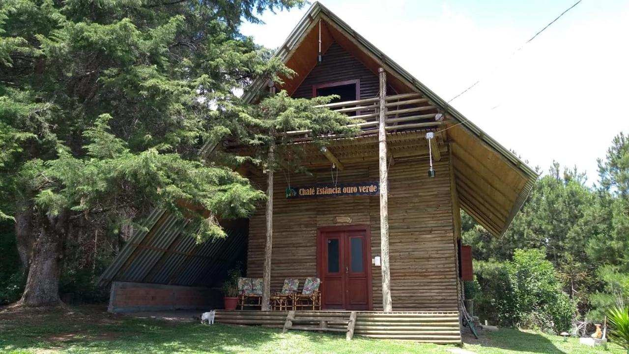 Chale Estancia Ouro Verde Lages Bagian luar foto