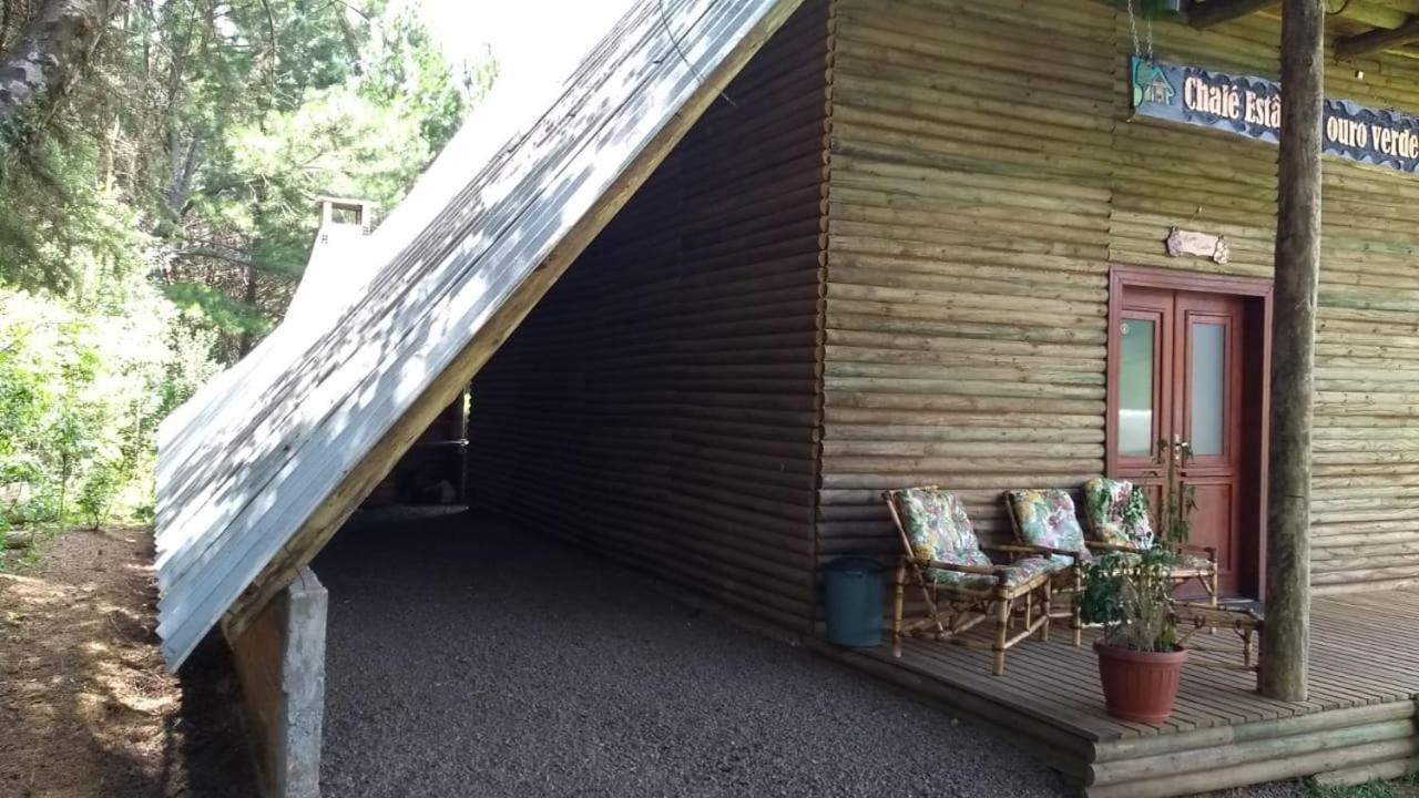 Chale Estancia Ouro Verde Lages Bagian luar foto