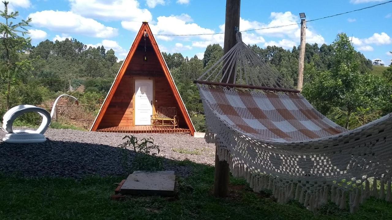 Chale Estancia Ouro Verde Lages Bagian luar foto